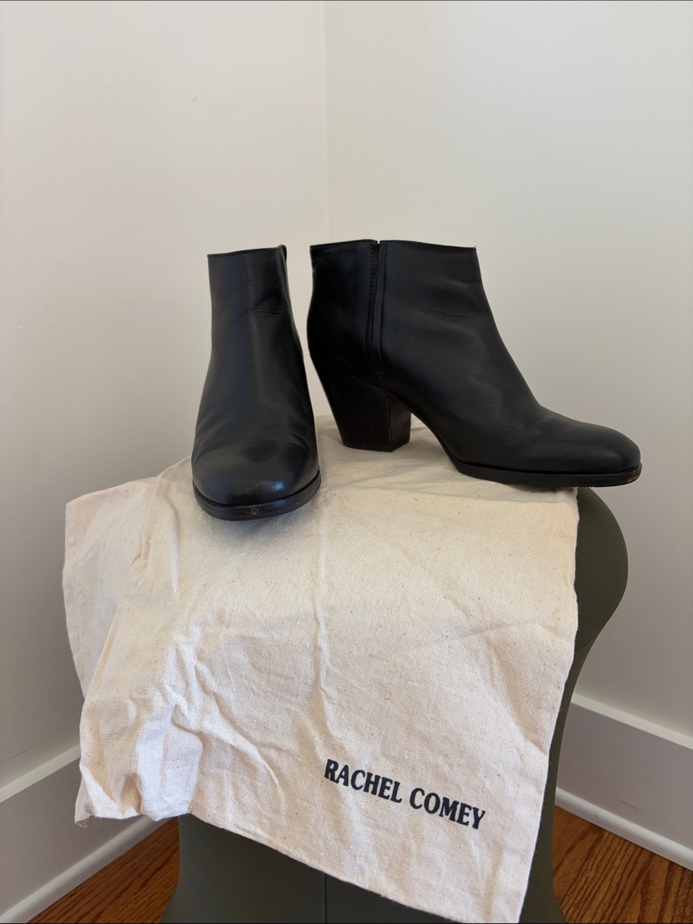 Rachel Comey Black Leather Mars Ankle Boots